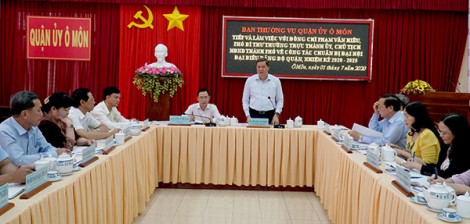 Kiểm tra công tác chuẩn bị tổ chức Ðại hội Ðảng bộ các quận Ô Môn, Thốt Nốt
