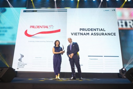 Prudential Việt Nam lần thứ 3 được vinh danh là nơi làm việc tốt nhất châu Á tại HR ASIA AWARD 2020