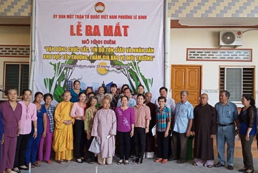 Ra mắt mô hình điểm vận động chức sắc, tín đồ và nhân dân tham gia bảo vệ môi trường