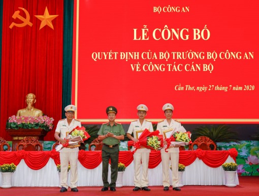 Bộ Công an bổ nhiệm 3 Phó Giám đốc Công an TP Cần Thơ