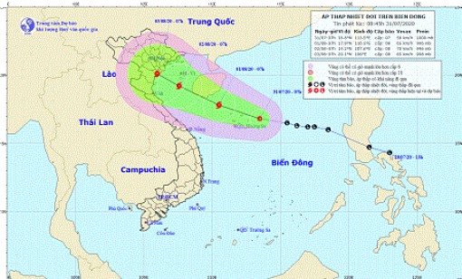 Xuất hiện áp thấp nhiệt đới có khả năng mạnh lên thành bão
