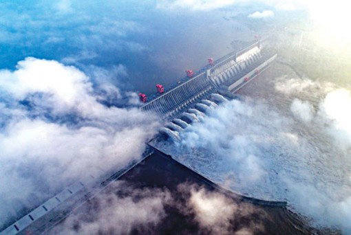 Mực nước hồ chứa đập Tam Hiệp gần đạt mức tối đa