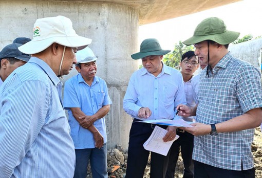 Thi công dự án đường tỉnh 922 đạt gần 60%