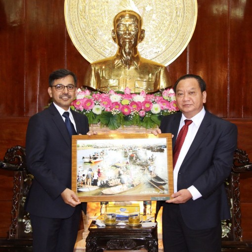 Lãnh đạo thành phố tiếp Đại sứ Ấn Độ tại Việt Nam