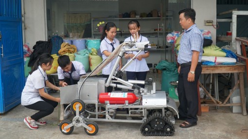 Robot chữa cháy của học sinh Cần Thơ