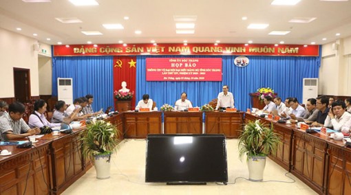 Họp báo thông tin về Đại hội đại biểu Đảng bộ tỉnh Sóc Trăng