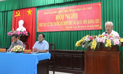 Ðại biểu Quốc hội đơn vị TP Cần Thơ tiếp xúc cử tri