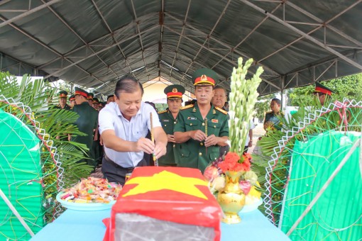 Tổ chức Lễ truy điệu, cải táng hài cốt liệt sĩ