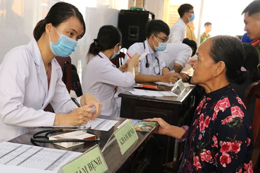 Khám bệnh và cấp phát thuốc miễn phí cho bà con có hoàn cảnh khó khăn