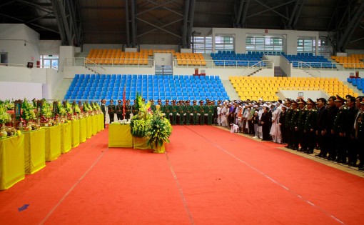 Lễ viếng và truy điệu 22 cán bộ, chiến sĩ Đoàn Kinh tế - Quốc phòng 337 hy sinh khi giúp dân khắc phục hậu quả mưa lũ