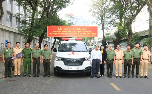 An Giang: Ra mắt mô hình “Cấp cứu người bị tai nạn giao thông” tại huyện Tri Tôn