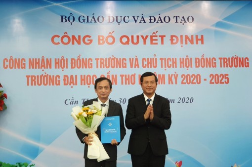 Giáo sư Nguyễn Thanh Phương giữ chức vụ Chủ tịch Hội đồng trường Trường Đại học Cần Thơ