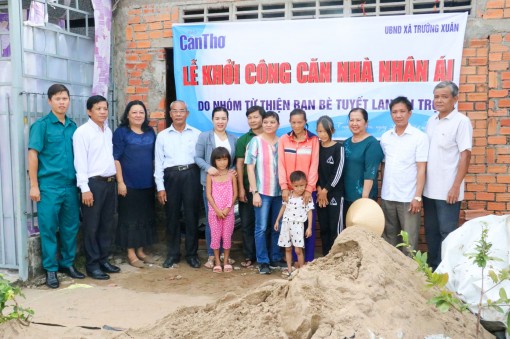 Báo Cần Thơ khởi công Căn nhà nhân ái cho hộ nghèo ở xã Trường Xuân