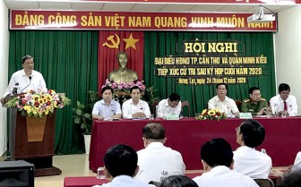 Ðại biểu HÐND tiếp xúc cử tri quận Ninh Kiều