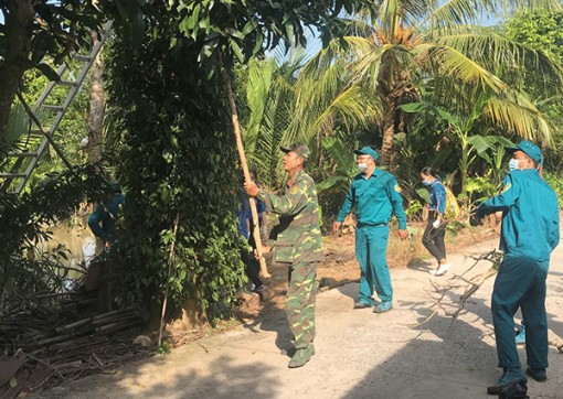 Xuất quân thực hiện các công trình Tết Quân Dân