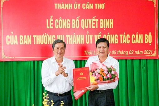 Ðồng chí Nguyễn Văn Phong giữ chức vụ Bí thư Huyện ủy Thới Lai