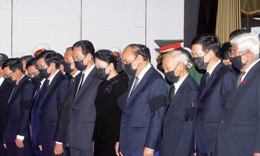 Tổ chức trọng thể Lễ viếng nguyên Phó Thủ tướng Chính phủ Trương Vĩnh Trọng