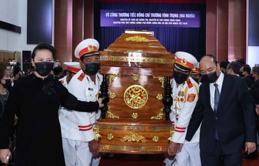 Cử hành trọng thể Lễ truy điệu, Lễ an táng nguyên Phó Thủ tướng Trương Vĩnh Trọng