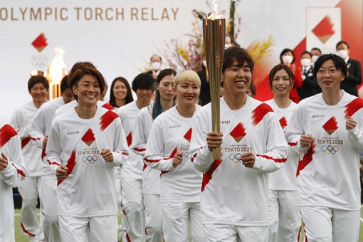 Bắt đầu lễ rước đuốc Olympic Tokyo