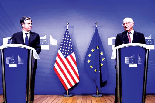 Mỹ, EU hợp sức đối phó Trung Quốc