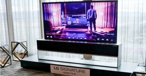 LG bắt đầu bán tivi cuộn ra thị trường nước ngoài