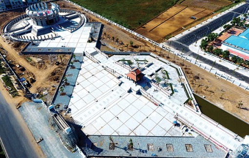 Công trình Đền thờ các vua Hùng tại TP Cần Thơ sẵn  sàng cho ngày Giỗ Tổ