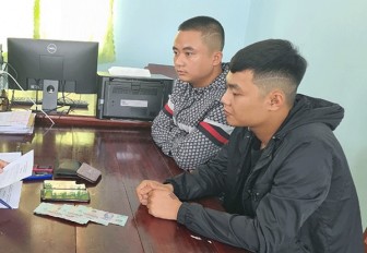 Bắt quả tang 2 thanh niên từ Thanh Hóa vào Kiên Giang cho vay tín dụng đen