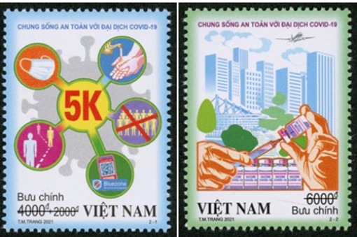 Phát hành bộ tem “Chung sống

an toàn với đại dịch COVID-19”