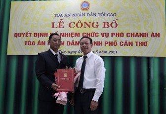 Ông Trần Trí Dũng được bổ nhiệm Phó Chánh án TAND TP Cần Thơ