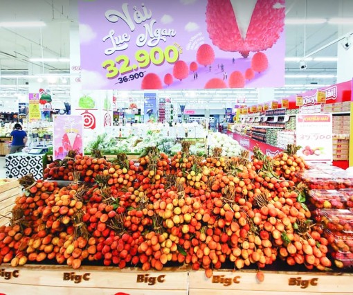 Vải thiều Bắc Giang được quảng bá tại “Lễ hội trái cây” của GO! và BigC