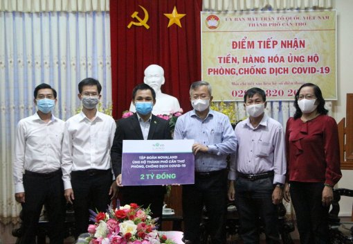 Tập đoàn Novaland ủng hộ Cần Thơ 2 tỉ đồng phòng, chống dịch COVID-19