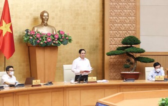 Thủ tướng Phạm Minh Chính chủ trì họp trực tuyến với 8 tỉnh, thành phố phía Nam về công tác phòng chống dịch COVID-19