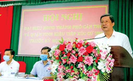 Cử tri đánh giá cao công tác lãnh đạo, điều hành của thành phố và phản ánh nhiều vấn đề quan tâm