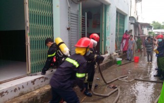 Cháy phòng trọ tại phường Long Tuyền, quận Bình Thuỷ