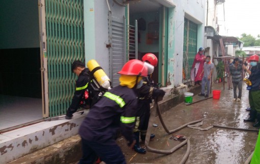 Cháy phòng trọ tại phường Long Tuyền, quận Bình Thuỷ