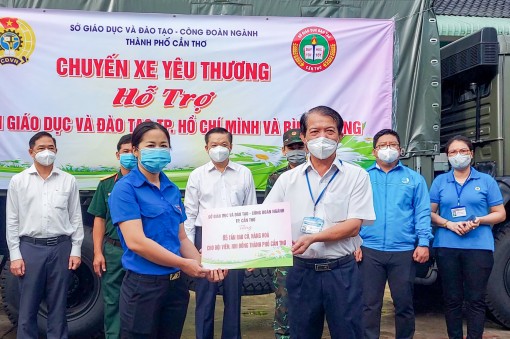 “Chuyến xe yêu thương” đến cán bộ, giáo viên, thiếu nhi gặp khó khăn ở TP Hồ Chí Minh, Cần Thơ và tỉnh Bình Dương