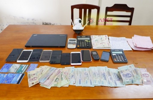 Triệt phá đường dây đánh bạc qua mạng liên tỉnh quy mô lớn