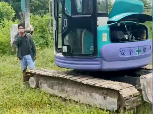 An Giang: Bắt quả tang vụ khai thác cát núi trái phép