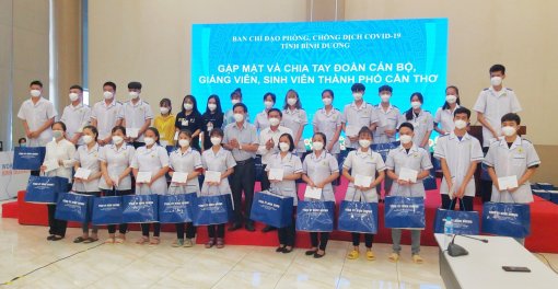 Đoàn cán bộ, giảng viên, sinh viên TP Cần Thơ hoàn thành công tác hỗ trợ Bình Dương chống dịch