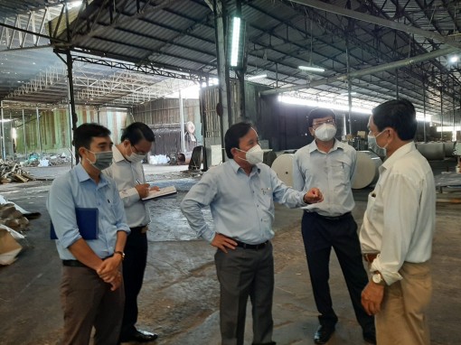 Kiểm tra công tác phòng, chống dịch COVID-19 trong các doanh nghiệp