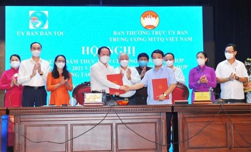 Tăng cường phối hợp giữa Mặt trận Tổ quốc Việt Nam và Ủy ban Dân tộc