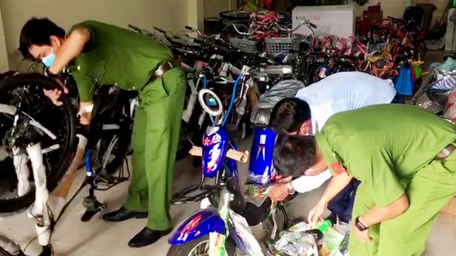 An Giang: Tạm giữ nhiều xe đạp, xe đạp điện nhãn mác nước ngoài không rõ nguồn gốc