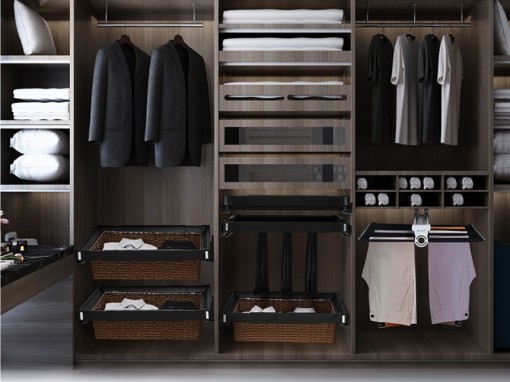 Phụ kiện tủ quần áo thông minh làm tăng tiện ích và công năng sử dụng
