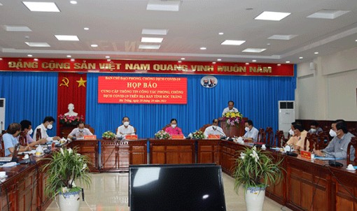 Sóc Trăng: Họp báo thông tin về công tác phòng, chống dịch COVID-19