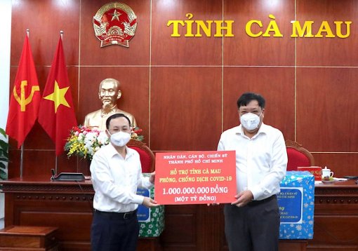 TP Hồ Chí Minh hỗ trợ Cà Mau chống dịch TP Hồ Chí Minh hỗ trợ Cà Mau chống dịch