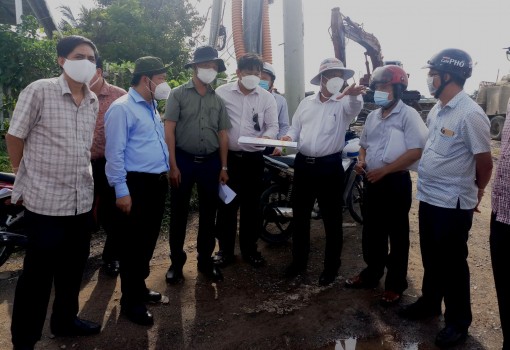 Lãnh đạo thành phố kiểm tra công tác bồi thường, hỗ trợ tái định cư một số dự án trên địa bàn quận Cái Răng