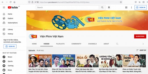 Tạo lập không gian mạng cho điện ảnh Việt Nam