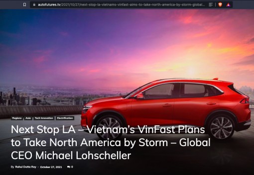 Báo quốc tế: VinFast từ kẻ đến sau đến người tiên phong trên hành trình xe điện