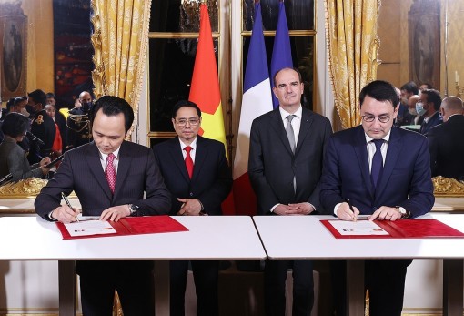 Thủ tướng Phạm Minh Chính hội đàm với Thủ tướng Pháp Jean Castex