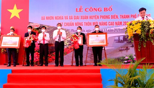 Ra mắt xã nông thôn mới nâng cao Nhơn Nghĩa và Giai Xuân